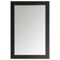 Fresca Hartford 20" Black Traditional Bathroom Mirror FMR2302BL