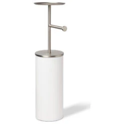 Umbra Portaloo Toilet Paper Stand White/Nickel -Warm Bathroom 54d17dab0fb6ae03 7966 w800 h800 b1 p0