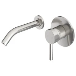 VIGO Olus Single Handle Wall Mount Bathroom Faucet, Brushed Nickel