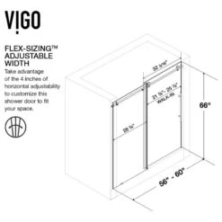 VIGO Elan Frameless Sliding Bathtub Door In Chrome -Warm Bathroom 55a1f1490f735656 9677 w800 h800 b1 p0