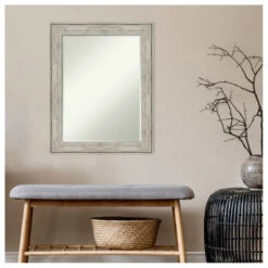 Crackled Metallic Petite Bevel Bathroom Wall Mirror 23 X 29 In. -Warm Bathroom 56b10cbf03b79115 7777 w800 h800 b1 p0