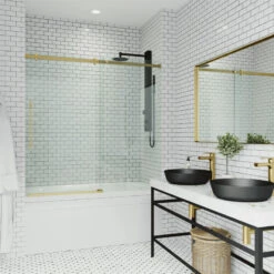 VIGO Luca Sliding Frameless Tub Door With RollerDisk Technology -Warm Bathroom 56c154e10f08bd6f 4206 w800 h800 b0 p0