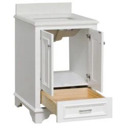 Nantucket 24" Bathroom Vanity, White, Quartz -Warm Bathroom 57214011028e81df 4584 w800 h800 b1 p0