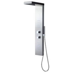 Luxier 48" Shower Panel System With Rainfall Waterfall Shower Head Hand Shower