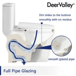 One Piece Toilet Elongated,Small Toilet Compact Modern Single Flush 1.28 GPF -Warm Bathroom 590160c60244242b 2771 w800 h800 b1 p0