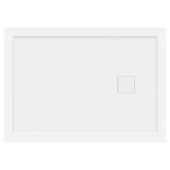 LessCare 48"x34" Single Threshold Shower Pan Base Alcove Right Drain