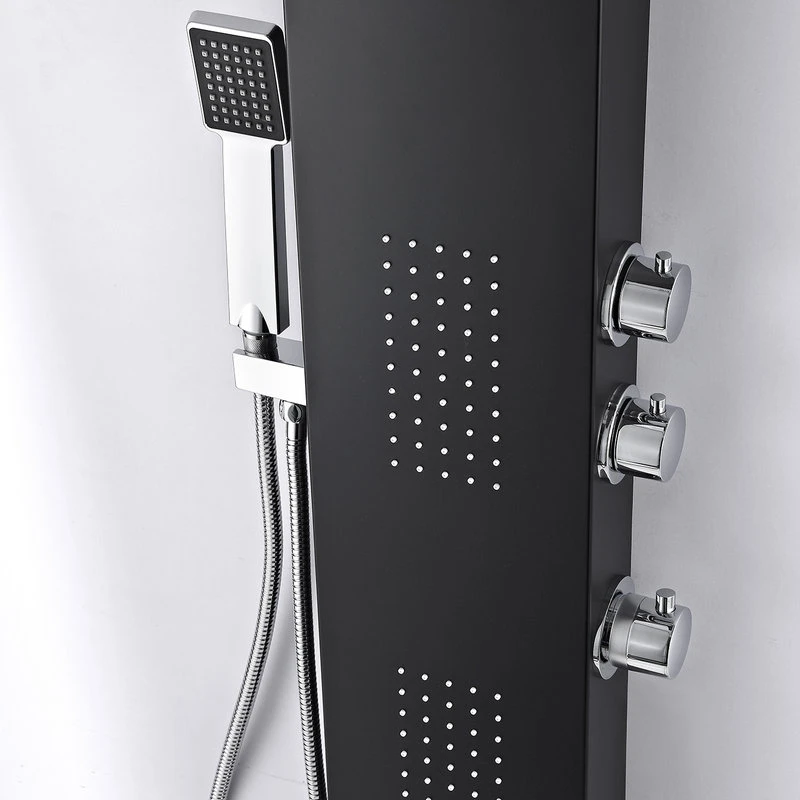 ANZZI Atoll 66" Full Body Shower Panel System, Black 4 ANZZI Atoll 66" Full Body Shower Panel System, Black - Image 4