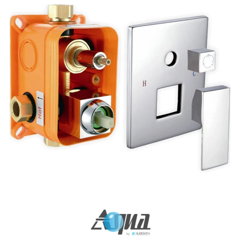 3-Way Rough-In Valve With Cover Plate, Handle And Diverter 2 3-Way Rough-In Valve With Cover Plate, Handle And Diverter - Image 2