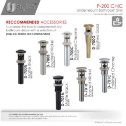 STYLISH 20" Porcelain Rectangular Undermount Bathroom Sink With Overflow -Warm Bathroom 5a81b97a004398f5 5821 w800 h800 b1 p0