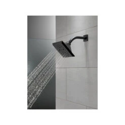 Delta H2Okinetic 5-Setting Angular Raincan Shower Head, Matte Black, 52664-BL -Warm Bathroom 5b91c4110c475b34 1367 w800 h800 b0 p0