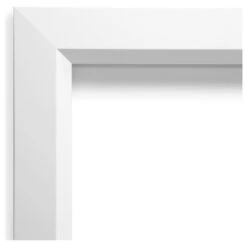 Blanco White Beveled Wood Bathroom Wall Mirror - 23.5 X 23.5 In. -Warm Bathroom 5be1fbce0ca63b32 6583 w800 h800 b1 p0