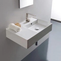 Nameeks Scarabeo 5117-One Hole Scarabeo Teorema 2.0 24" - White -Warm Bathroom 5ca1057000945964 1766 w800 h800 b0 p0