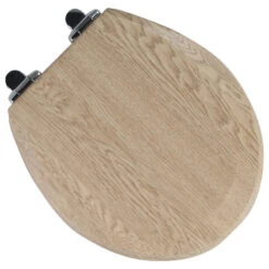 BNK Toilet Seat, Premium Molded Wood Seat With Quiet-Close Hinges