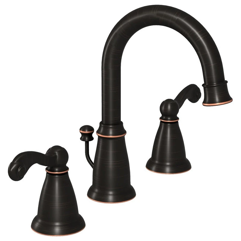 Moen Traditional Mediterranean Bronze Two-Handle Bathroom Faucet WS84004BRB 2 Moen Traditional Mediterranean Bronze Two-Handle Bathroom Faucet WS84004BRB - Image 2