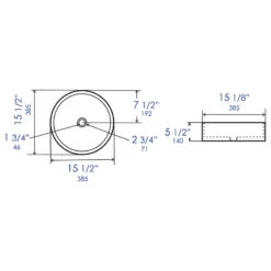 Black Matte 15" Round Above Mount Ceramic Sink -Warm Bathroom 5f31fe93009459a0 5713 w800 h800 b1 p0