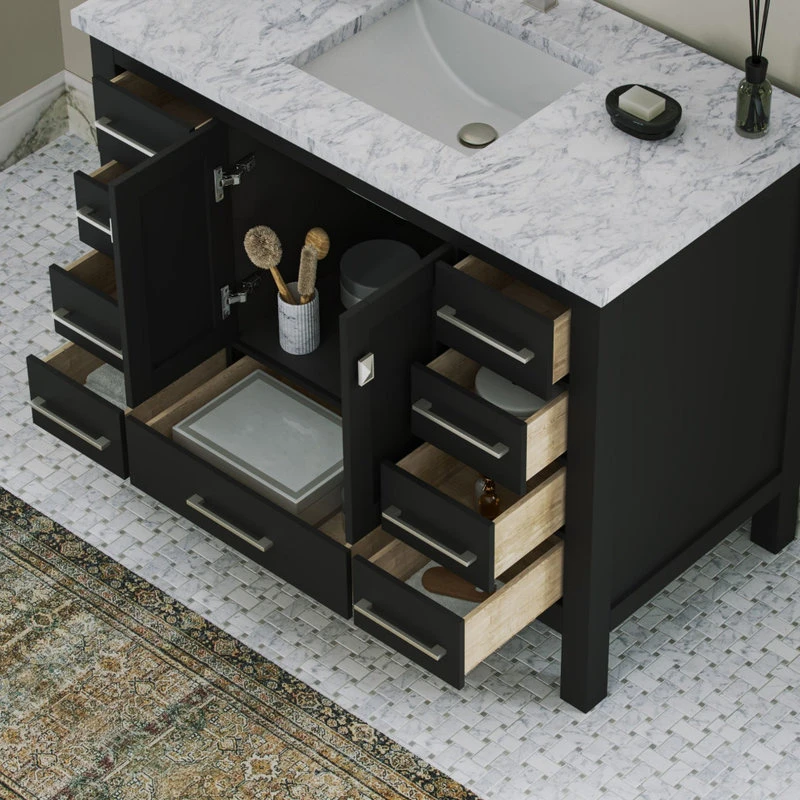 The Kennedy Bathroom Vanity, Single Sink, 42", Espresso, Freestanding 5 The Kennedy Bathroom Vanity, Single Sink, 42", Espresso, Freestanding - Image 5