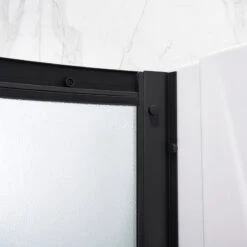 Ove Decors Breeze 34 Shower Kit, Frosted Glass Walls And Base, Black -Warm Bathroom 611165f80f900177 6934 w800 h800 b0 p0