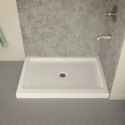 ANZZI Port 36 X 48 In. Double Threshold Shower Base In White - SB-AZ022L 5 ANZZI Port 36 X 48 In. Double Threshold Shower Base In White - SB-AZ022L -Warm Bathroom 613175170cb5e04e 2907 w800 h800 b0 p0