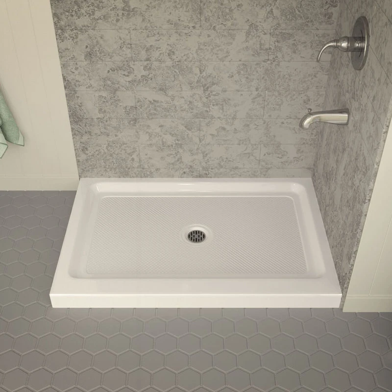 ANZZI Port 36 X 48 In. Double Threshold Shower Base In White - SB-AZ022L 3 ANZZI Port 36 X 48 In. Double Threshold Shower Base In White - SB-AZ022L - Image 3