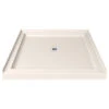 DreamLine SlimLine 42"D X 42"W X 2 3/4"H Center Drain Shower Base In Biscuit