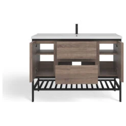 The Levi Bathroom Vanity, Single Sink, 48", Taupe, Freestanding -Warm Bathroom 61b1e9ff03d9afd5 0977 w800 h800 b1 p0