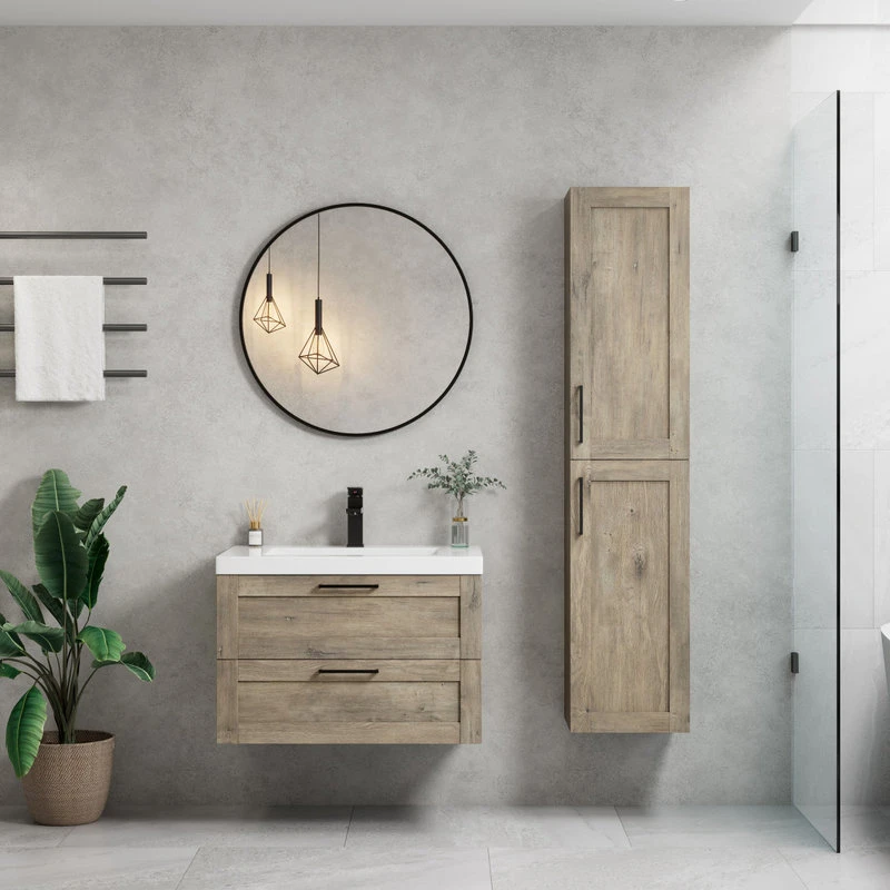 The Cosmo Wall Mounted Modern Bathroom Vanity, Eve, 30" 9 The Cosmo Wall Mounted Modern Bathroom Vanity, Eve, 30" - Image 9