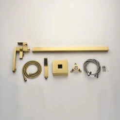 Freestanding Tub Shower Claw Foot Faucet With Handheld Spout, Gold 11 Freestanding Tub Shower Claw Foot Faucet With Handheld Spout, Gold -Warm Bathroom 622173e20239bfc3 5055 w800 h800 b0 p0