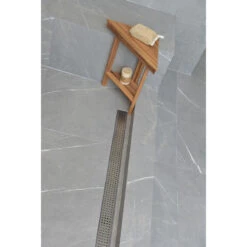 Linear Shower Drain, Brushed Nickel Square Design By Serene Drains, 35" 15 Linear Shower Drain, Brushed Nickel Square Design By Serene Drains, 35" -Warm Bathroom 627139850ec8fde9 1955 w800 h800 b0 p0