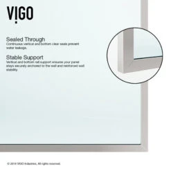 VIGO Frameless Fixed Shower Screen, Stainless Steel With Clear Glass -Warm Bathroom 6281304c0faab9f5 4368 w800 h800 b0 p0