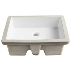 White Ceramic Rectangular Lavatory Undermount Bathroom Sink With Overflow 16 White Ceramic Rectangular Lavatory Undermount Bathroom Sink With Overflow -Warm Bathroom 64318188024cfda5 8813 w800 h800 b1 p0