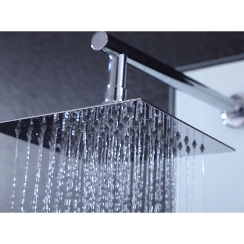 Luxier 51" 6-Jet Shower Panel With Rainfall Shower Head Hand Shower, White 9 Luxier 51" 6-Jet Shower Panel With Rainfall Shower Head Hand Shower, White - Image 9