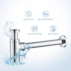 Kibi Bathroom Sink Decorative Round Bottle Trap, Chrome 11 Kibi Bathroom Sink Decorative Round Bottle Trap, Chrome -Warm Bathroom 6481d8a30081c6c0 6221 w800 h800 b0 p0