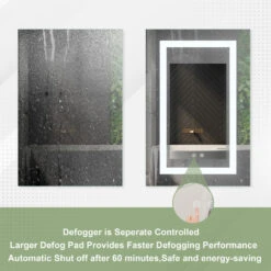Recessed/Surface LED Light Mirror Medicine Cabinet Defogger, 20"x30" Left Hinge 20 Recessed/Surface LED Light Mirror Medicine Cabinet Defogger, 20"x30" Left Hinge -Warm Bathroom 6651d6a202d8bc2c 7237 w800 h800 b0 p0