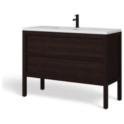The Shiloh Bathroom Vanity, Single Sink, 48", Dark Walnut, Freestanding -Warm Bathroom 66d1e4aa03c74491 3857 w800 h800 b1 p0