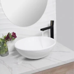 STYLISH Single Handle Bathroom Vessel Sink Faucet, Matte Black And Brushed Gold -Warm Bathroom 6821cd22011bbfef 9980 w800 h800 b0 p0