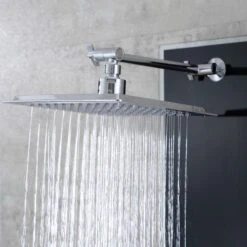Luxier 51" 6-Jet Shower Panel With Rainfall Shower Head Hand Shower, Black 17 Luxier 51" 6-Jet Shower Panel With Rainfall Shower Head Hand Shower, Black -Warm Bathroom 68416fbc02181e51 7102 w800 h800 b0 p0