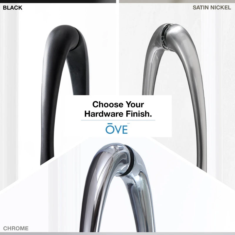 Ove Decors Breeze 32 Shower Kit, Clear Glass Walls And Base, Black 10 Ove Decors Breeze 32 Shower Kit, Clear Glass Walls And Base, Black - Image 10