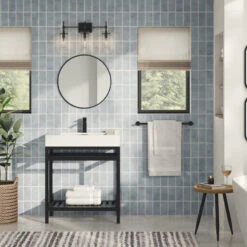 The Nova Bathroom Vanity, Black, 30", Single Sink, Freestanding -Warm Bathroom 689187af03c7432a 7951 w800 h800 b0 p0