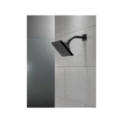 Delta H2Okinetic 5-Setting Angular Raincan Shower Head, Matte Black, 52664-BL -Warm Bathroom 6901e54e0c475b31 1367 w800 h800 b0 p0