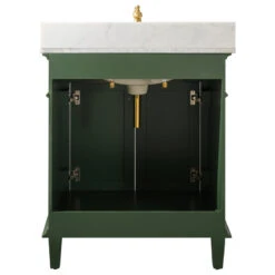 30" Blue Finish Sink Vanity Cabinet, Vogue Green -Warm Bathroom 69e1fc870ee3b538 7414 w800 h800 b1 p0