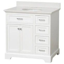 Aria 36" Bathroom Vanity, White, Quartz 10 Aria 36" Bathroom Vanity, White, Quartz -Warm Bathroom 6a71731d024620f5 9924 w800 h800 b1 p0