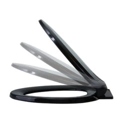 Black Slow Close Elongated Toilet Seat Black LDPE Flex Polythylene -Warm Bathroom 6be125890ffa939c 1135 w800 h800 b1 p0