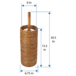 La Jolla Handwoven Rattan Toilet Roll Stand, 3 Rolls, Honey-Brown 5 La Jolla Handwoven Rattan Toilet Roll Stand, 3 Rolls, Honey-Brown -Warm Bathroom 6cc167b10f9711b7 6484 w800 h800 b1 p0