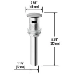 VIGO Bathroom Sink Pop-Up Drain, Chrome, With Overflow -Warm Bathroom 6da15a5c01729d9c 3228 w800 h800 b1 p0