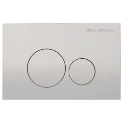 Dual Button Actuator Plate, Chrome