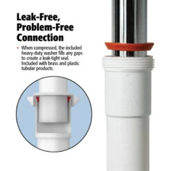 Keeney K400 Decorative 1-1/2 In. Or 1-1/4 In. X 1-1/2 In. Plastic P-Trap, Brushe -Warm Bathroom 6e51e8e101fc7c16 7666 w800 h800 b1 p0