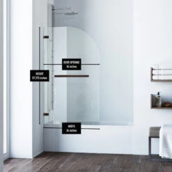 VIGO Orion Clear Curved Bathtub Door -Warm Bathroom 6e812b3801814c21 8496 w800 h800 b0 p0