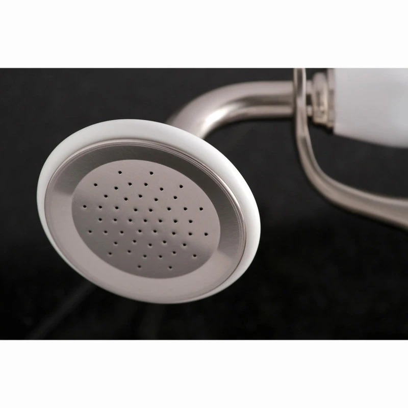 Kingston Brass 6" Adjustable Wall Mount Clawfoot Tub Faucet, Brushed Nickel 3 Kingston Brass 6" Adjustable Wall Mount Clawfoot Tub Faucet, Brushed Nickel - Image 3