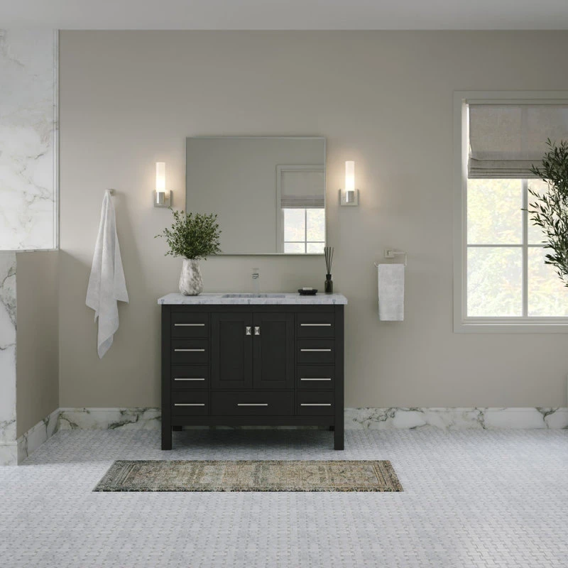 The Kennedy Bathroom Vanity, Single Sink, 42", Espresso, Freestanding 3 The Kennedy Bathroom Vanity, Single Sink, 42", Espresso, Freestanding - Image 3