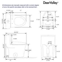 One Piece Toilet Elongated,Small Toilet Compact Modern Single Flush 1.28 GPF -Warm Bathroom 6ef1988c025fb533 2771 w800 h800 b1 p0